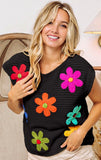 Crochet Flower Sweater