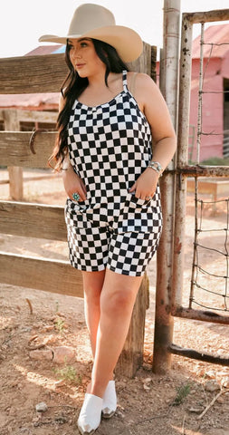 Checkered Romper