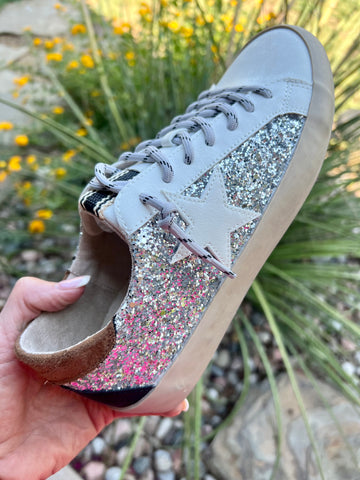 ShuShop Grey Sparkle Sneakers