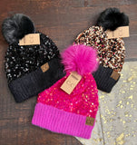 CC Sequin Beanies